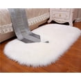 thumbnail image 2 of Soft Faux Sheepskin Fur Area Rug, Gold, 19"x31", 2 of 6