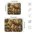 thumbnail image 3 of Lion Family Sitting by Water Dish Drying Mat 18x24 Absorbent Microfiber Draining Rack Pad for Kitchen Counter Sink, 3 of 8