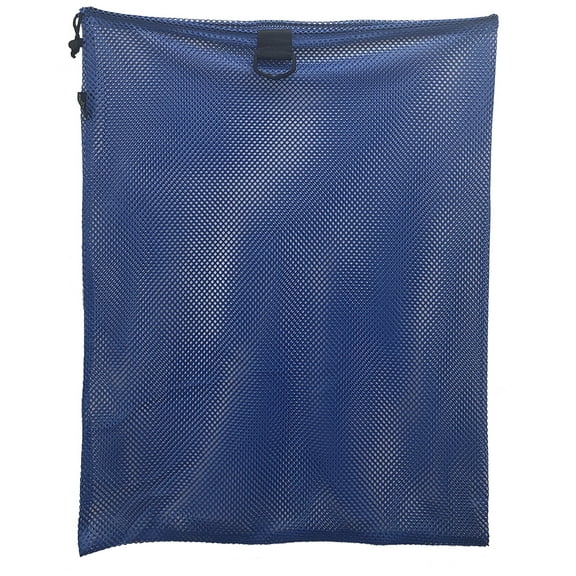 Nylon Mesh Drawstring Bag with D-Ring, Approx. 24" x 30", Yellow