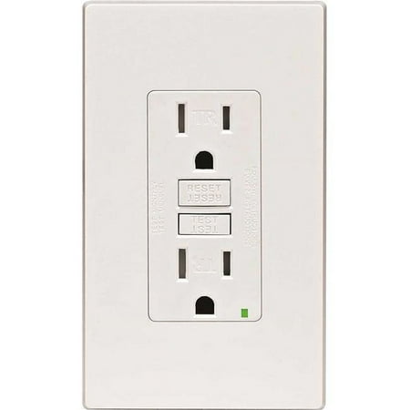 Leviton GFTR1-I Tamper Resistant GFCI Receptacle, 15A, 125V , Ivory