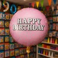 thumbnail image 2 of Pink Happy Birthday Balloons 3-Pack Party Decor Balloons, 2 of 2