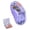 Snow Purple, variant on Transparent Tri-Mode Wireless Mouse with USB & Type-C Receivers, Rechargeable 400mAh, Silent Click, Magnetic Cover for MacBook Laptop iPad