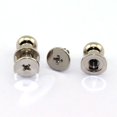 thumbnail image 4 of 30 Pack Silver Round Head Button Stud Slotted Screws 8x10x10mm Chicago Screws Nail Rivet for DIY Leather Craft, 4 of 4