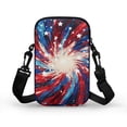 thumbnail image 2 of HELLHERO Double Deck Crossbody Sling Bags, Polyester Travel Crossbody Purse for Adult, Firework Star Burst, 2 of 7