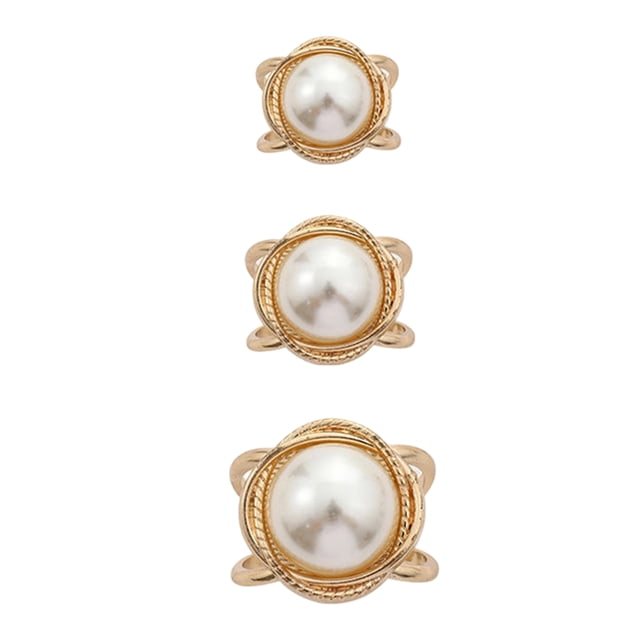 3pcs Scarf Button Bow Tie Buttons Decoration And Fixing Multifunctional Silk Scarf Clips for Business Dinner Party
