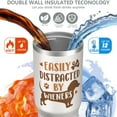 thumbnail image 4 of 1pc Easily Distracted 30oz Tumbler with Straw & Handle - Insulated Stainless Steel Cup | Holiday Gift for Man Women (Christmas, Valentine's, Birthday), 4 of 7