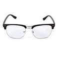 thumbnail image 4 of Gafas de lectura unisex retro del marco de las lentes del vintage, marco negro liso Soledad Vasos lisos, 4 of 10