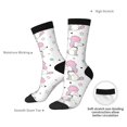 thumbnail image 4 of Logiee Cute Poodle Dog Print Adult Socks for Men & Women,Calf Socks, Ankle Socks,Boots Socks,Breathable Casual Sock,Unisex Crew Socks, 4 of 6