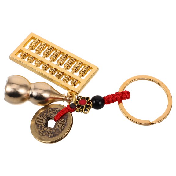 LEORX Novelty Keychain Featuring Brass Gourd Design For Car Key Accessory 1Pack