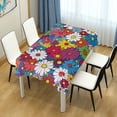thumbnail image 4 of Yayeee Tablecloths 60" x 90" Rectangle Wrinkle Resistant Party Table Cover, Whimsical Floral, 4 of 8