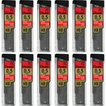 Super Hi-Polymer Lead Refills 0.5 mm, HB, Black, 30/Tube