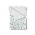 thumbnail image 2 of Mermaid Soft Flannel Fleece Throw Blanket, Sea Horse Sleigh in the Fantasy Sky Clouds and Moon, Cozy Plush for Indoor and Outdoor Use, 50" x 70", Blue Baby Pink, by Ambesonne, 2 of 5
