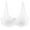 White, variant on Timegard Wireless Bras for Women Plus Size Flower Lace Breathable Adjustable Strap Solid Color Thin Bras