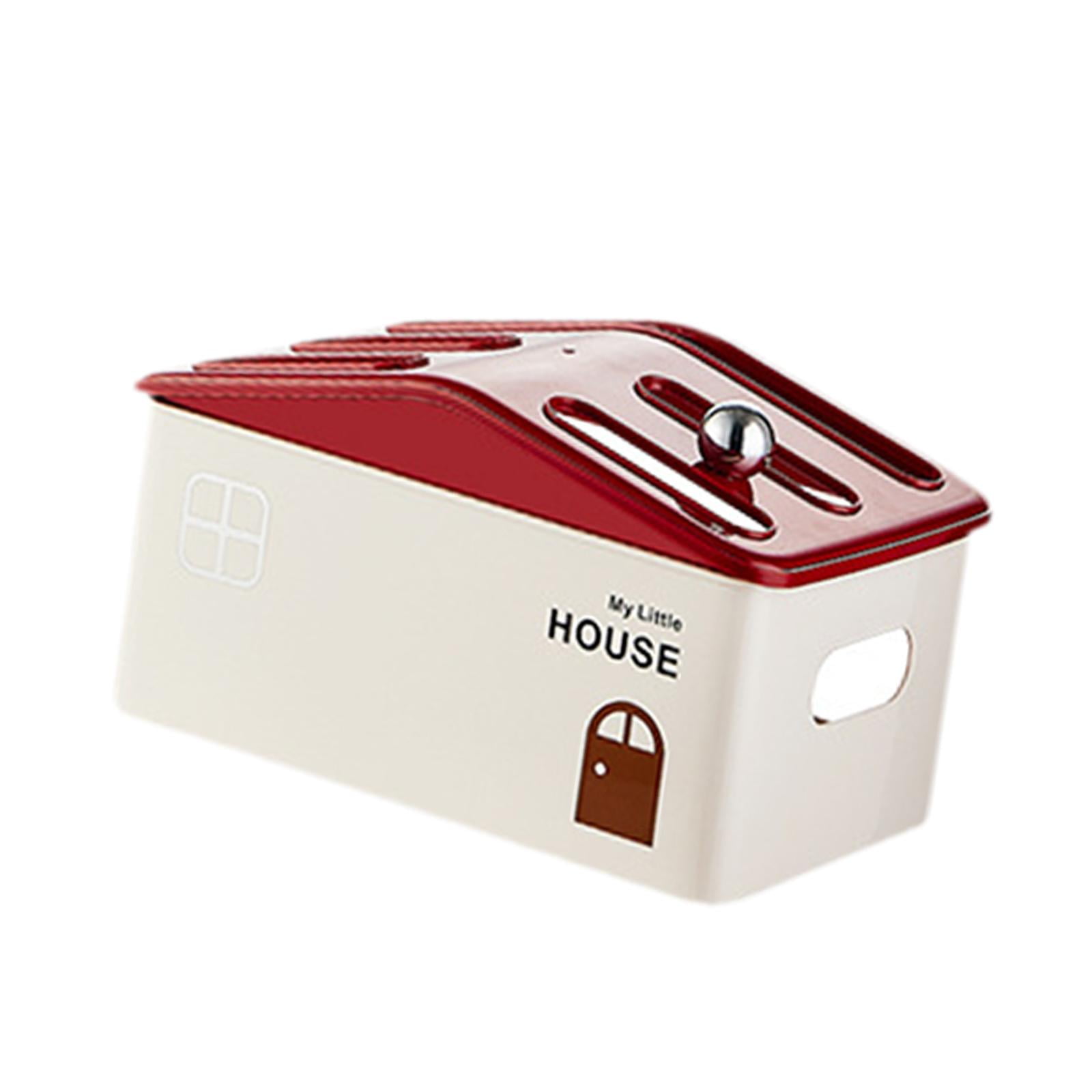 Fiocias Durable Router Storage Box Cord Organizer Cable Management Rack Modern Dustproof Single Layer