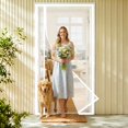 thumbnail image 1 of Puerta mosquitera magnética reversible HOMWMPA 81 x 34 blanca, 1 of 9