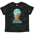 thumbnail image 3 of Inktastic Keep It Cool Melting Earth Ice Cream Cone Boys or Girls Toddler T-Shirt, 3 of 5