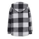 thumbnail image 5 of Sudadera con capucha y manga larga para mujer, informal, con cuello de botón, blusa y capucha, abrigo para mujer, 5 of 7