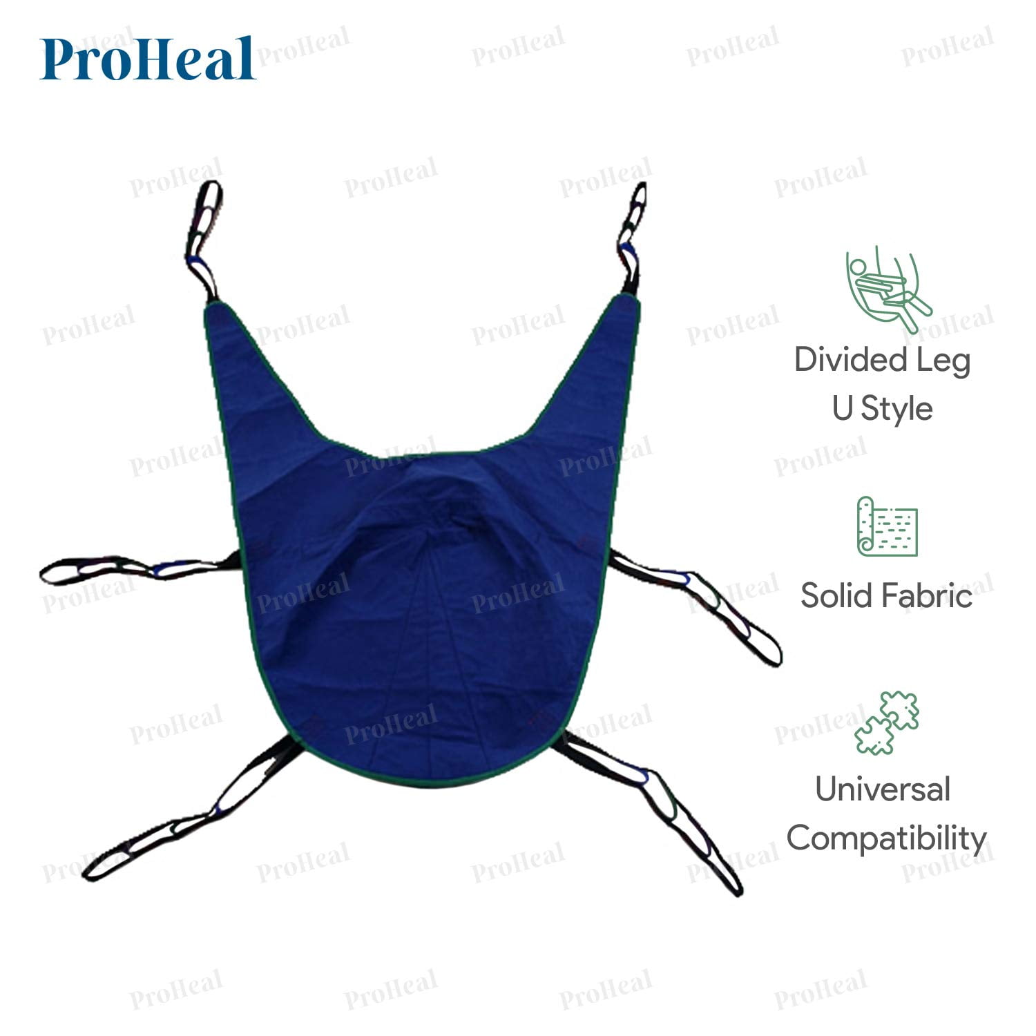Proheal Universal Lift U Sling Large 64 L X 43 Polyester Divided Leg Slings For Patient Lifts Compatible With Hoyer Invacare Mckesson Drive Lumex Medline Joerns And More Walmart Com