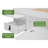 Free Shipping! Memomad Bali Storage Platform Sturdy Modern Bed Frame with Drawers & More (Twin Size, White Wood) - Walmart.com - Walmart.com
