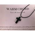 thumbnail image 6 of LWQCHW Shungite Crystal Cross Necklace - Black Healing Pendant with Leather Cord, 6 of 7