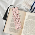 thumbnail image 4 of Kdxio Floral Strawberr Print Metal Tassel Bookmarks,Perfect Gift for Art Lovers and Bookworms Metal Bookmarks for Women, 4 of 8