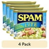 (4 pack) SPAM Lite, 9 g of protein per serving, 12 oz Aluminum Can