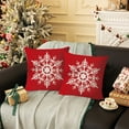 thumbnail image 6 of Christmas Pillow Covers 18×18 Inch Farmhouse Christmas Pillow Covers Christmas Pillow Cases for Sofa Couch Christmas Decorations Throw Pillow Covers, 6 of 6