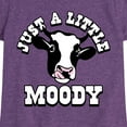 thumbnail image 3 of Instant Message - Just A Little Moody - Toddler & Youth Girls Short Sleeve Graphic T-Shirt, 3 of 6