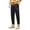 Black, variant on YUELONGHU Adult Men Casual Pants Travel Pants for Men Men's 9 Point Leggings Loose Fitting Sportswear Pants