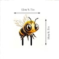 thumbnail image 3 of Bee Garden Stake Decoration,Adorable Big Eyes Honey Bee Yard Sign,2D Holiday Atmosphere Decor Garden Stake for Yard Courtyard Festival Scene Decoration, 3 of 7