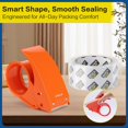 thumbnail image 4 of Heavy Duty Packing Tape with Dispenser, 1 Roll, 1.88" x 65 YDs, Clear Strong Adhesive Package Sealing for Shipping Moving Boxes, Mailing Supplies and Storage, 4 of 4