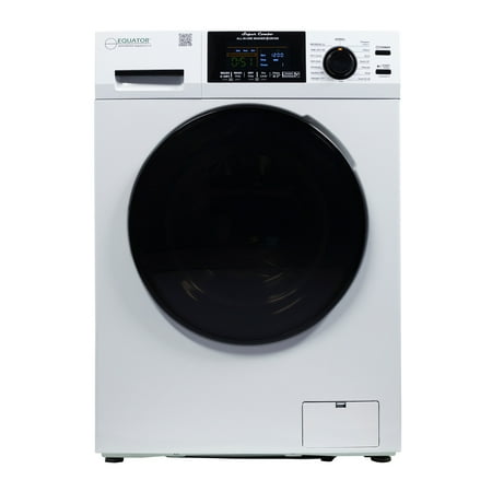 Equator All-in-One Washer Dryer VENTLESS/VENTED PET cycle 1.62cf/15lbs 110V with Pet Cycle, Adjustable legs and Dual fans for Faster Drying
