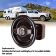 thumbnail image 4 of RV Bathroom Round Door Lock, Convenient RV Door Knob Rugged  for 24 To 45mm Door Thickness, 4 of 7