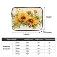 thumbnail image 4 of LNWH Sunflower Floral Abstract Botanical Pattern Laptop Sleeve, Notebook Computer Pocket Tablet Briefcase Carrying Bag, 12 inch Laptop Case, 4 of 8