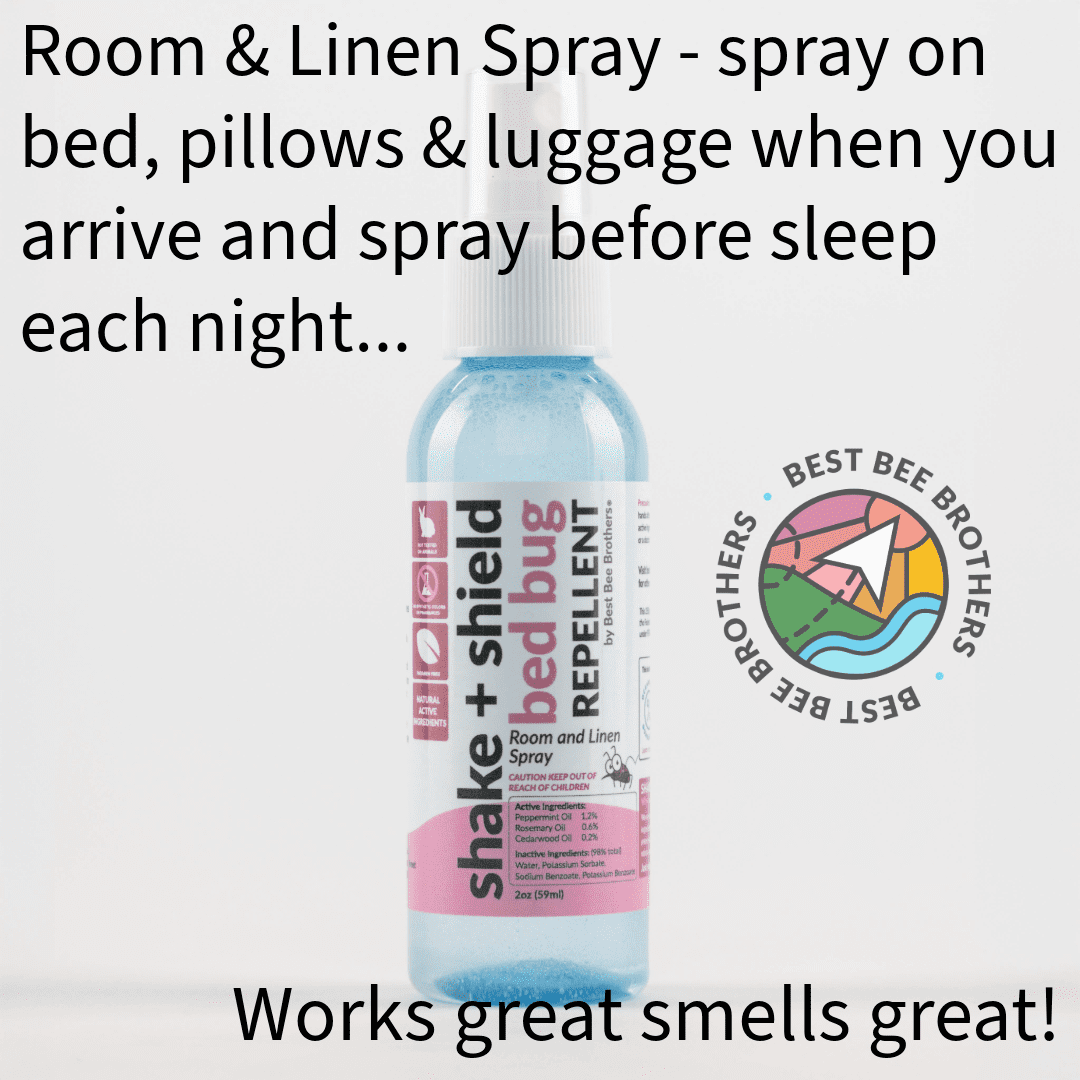 Best Bee Brothers Natural Bed Bug Spray Essential Oil 4 Pack, 2 oz