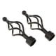 thumbnail image 1 of 2 piezas 28 mm soporte de poste soporte de barra remates Twist Black Twist Black Twist Black Twist Black Sunnimix Extremos de barra de cortina de ventana, 1 of 8
