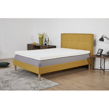 Sensorpedic Sensorgel 1 5 Inch Queen Memory Foam Mattress Topper Reduces Body Pressure Points White Walmart Com