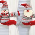 thumbnail image 2 of Toystoory Cortina de ventana de Navidad de dibujos animados, hebilla portátil con temática de Navidad, lavable, reutilizable, parasol para el hogar, Kits de decoración para fiestas Papá Noel Toystoory HA069199-01, 2 of 6