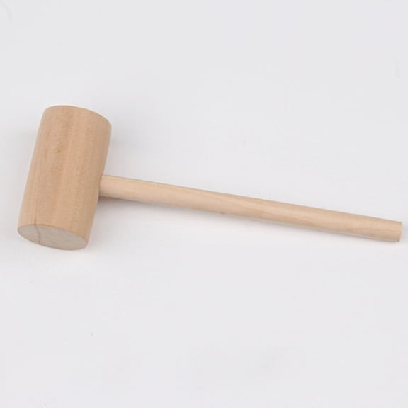 OUNONA 6-Piece Mini Wood Mallet Hammer Set for Crafting, Home Projects, and Dexterity Training Tools