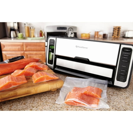 FoodSaver - 2-In-1 Automatic Bag-Making Vacuum Sealing System - Silver/Black