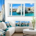 thumbnail image 1 of Open Window to Rocky Sunny Ocean - Art sur Toile Bord de Mer Extra Grand, 1 of 3