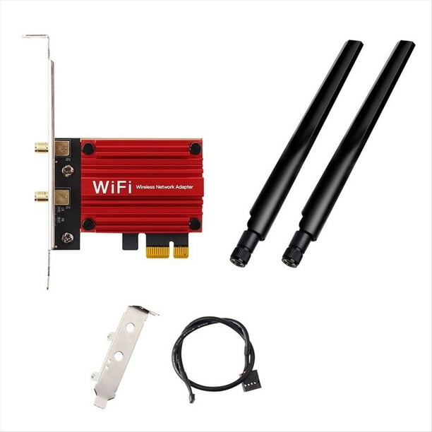 1800Mbps Wifi 6 MT7921 Adaptador Inalámbrico PCI Express Bluetooth 5.2 Tarjeta de Red Wi-Fi de Doble Banda 802.11AX/AC 10 11