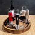 thumbnail image 4 of Moss & Stone Electric Wine Opener Set, Corkscrew Remover With USB Charging, Wine Bottle Opener with Wine Pourer, Foil Cutter & Vacuum Stopper, Automatic Wine Opener For Wine Lovers (Red), 4 of 7