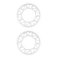 thumbnail image 4 of Youkk Alloy Crank set - Durable Precise Fit Smooth Operation - Guaranteed Compatibility Bicycles Crank 50T silver 2Set, 4 of 6