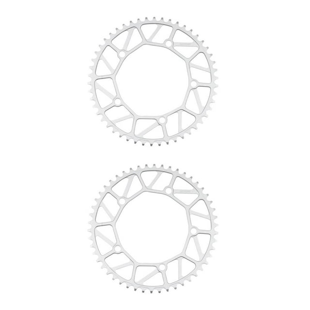 Guardoinrt 1/2/3/5 Stylish Bike Crank For Enhanced Performance Lightweight Bicycles Crank 50T silver 2PCS