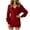 Red, variant on qolati Sweater Dresses for Women 2024 Fall Long Sleeve Wrap V Neck Knitted Mini Dress Casual Bodycon Business Work Tunic Dress