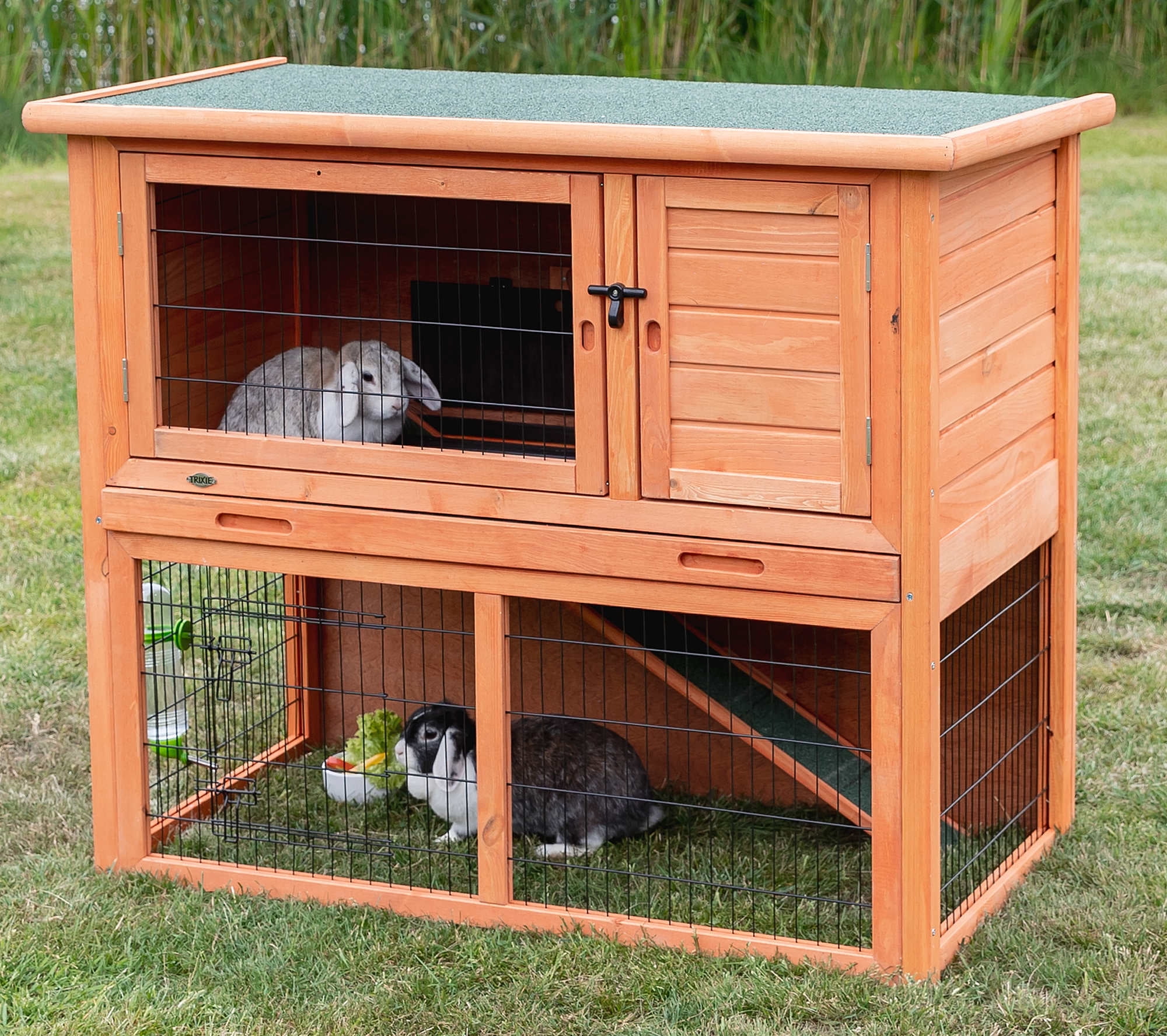 TRIXIE Natura Insulated Two Story Rabbit Hutch, L X W X H, 57 OFF