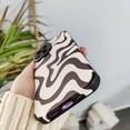 thumbnail image 4 of Ownest compatible with iPhone 12 Pro Max case with fashion simple cute zebra stripes pattern case for women girls soft silicone Protection Case for iPhone 12 Pro Max-Black, 4 of 9