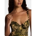 thumbnail image 4 of Kacey Lee Women's and Women's Plus Underwire One Piece Swimsuit with Seaming, Sizes XS-3X, 4 of 5
