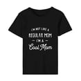 thumbnail image 5 of LYXSSBYX Mama Shirts for Women Short Sleeve Women's Letter Printed Short Sleeved Casual Loose Top Short Sleeved Round Neck Top/shirt, 5 of 6